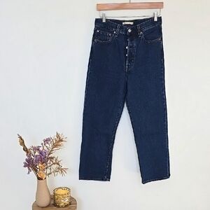 Levi's - Ribcage Straight Ankle Women's Blue Jeans